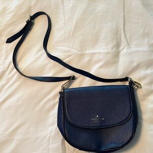 Kate Spade Blue Saddle Crossbody Bag